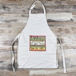 BBQ Grilling and Cooking White Apron One SIze